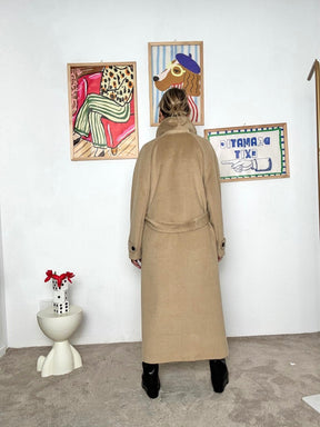 SOUVENIR - Cappotto lungo con cintura  eleganza senza tempo e comfort avvolgente cammello W38S0258/ CAMMELLO SOUVENIR 