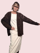 DEJA VU - Cardigan Lace Soft  romantico, leggero e super raffinato A25RH611/ MORO DEJA VU 