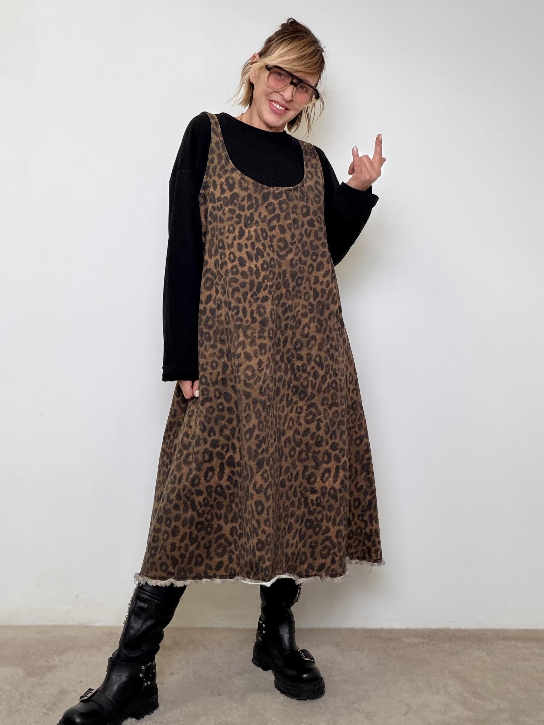 ABITO ANIMALIER CON FELPA BASIC ST3139/ MACULATO SUSY STAR 