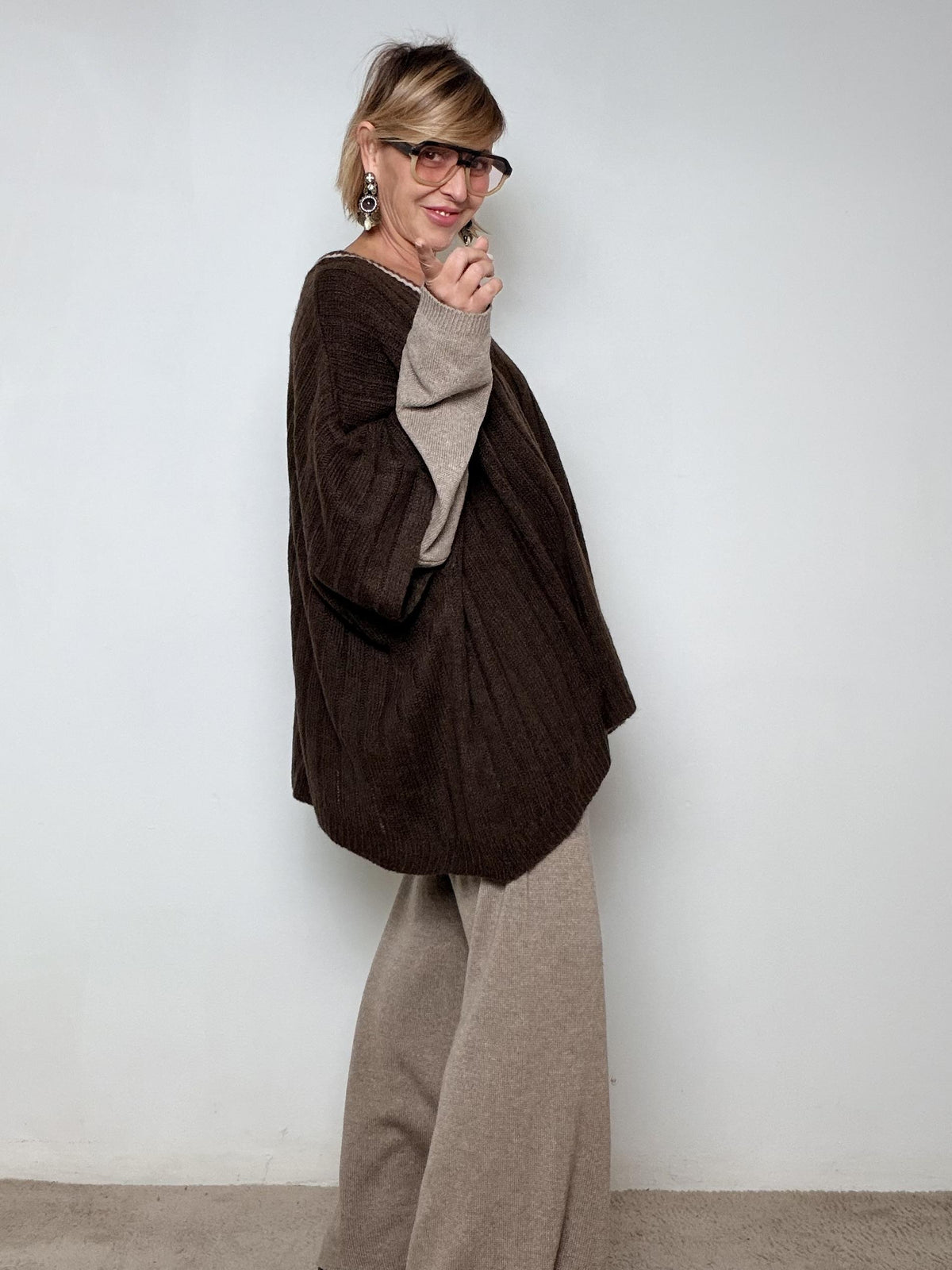 SUSY STAR - GILET MAXI A V STWM5044/ MORO SUSY STAR 