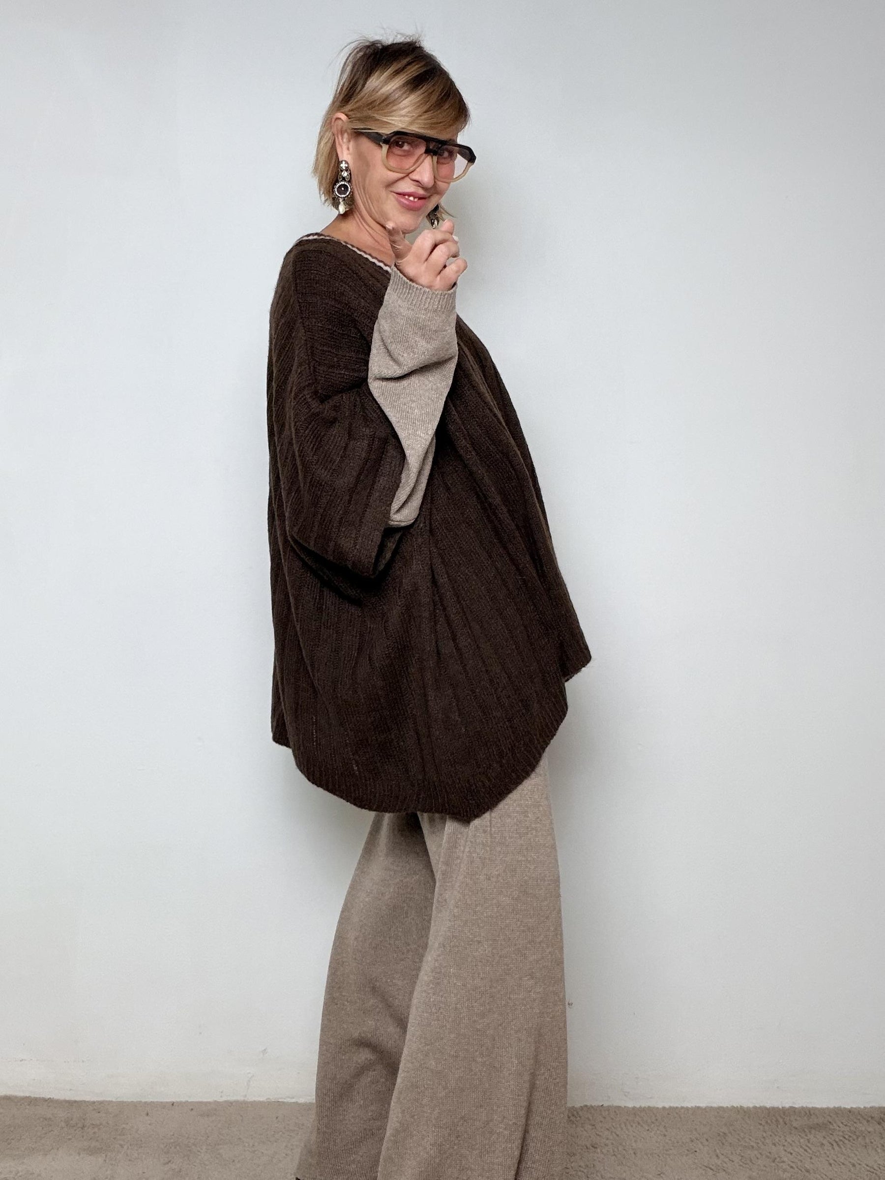 SUSY STAR - GILET MAXI A V STWM5044/ MORO SUSY STAR 