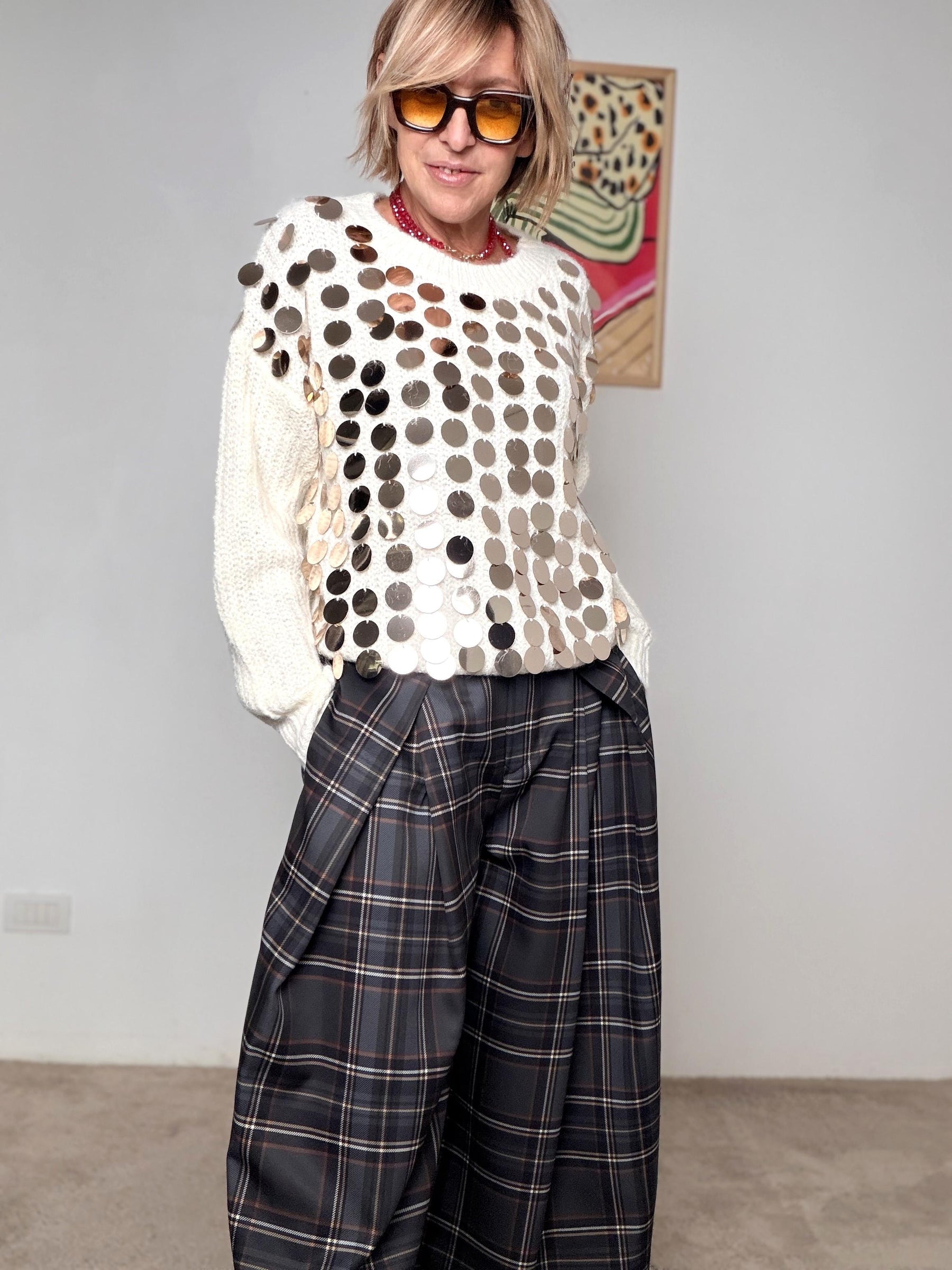 FEMALE - Maglia Disco Mood ZM10091/ BURRO FEMALE 