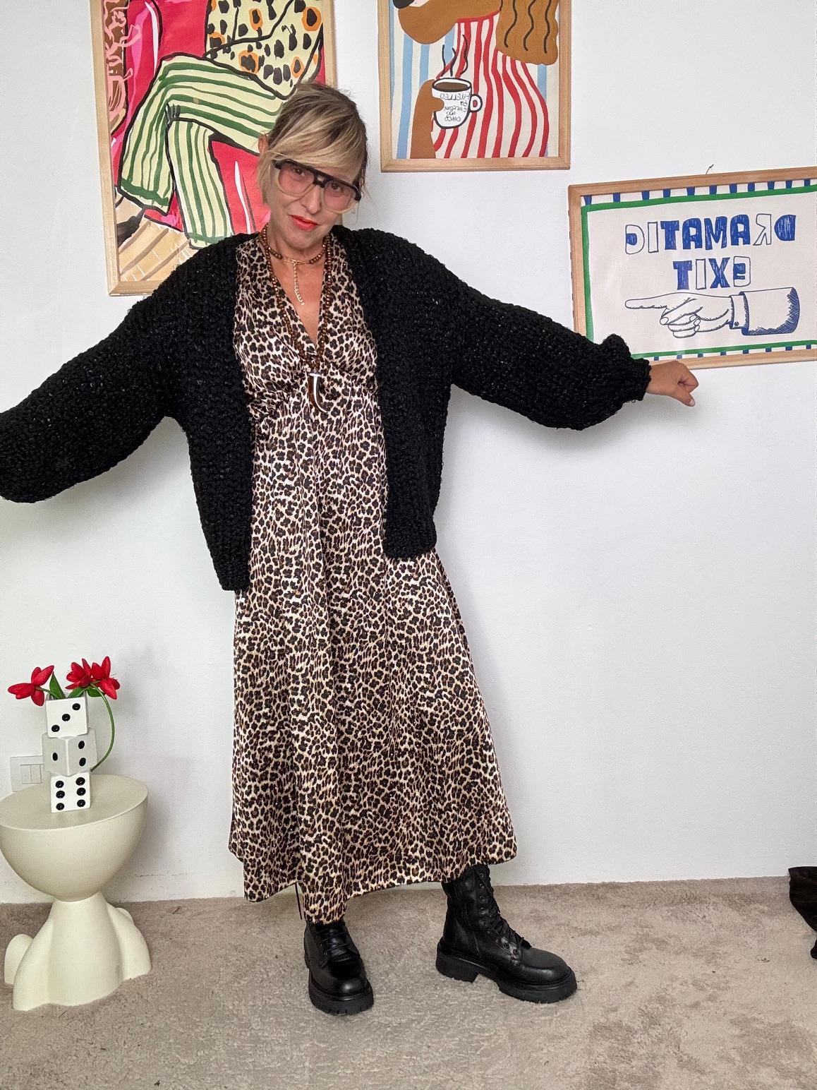 FEMALE - Cardigan Chunky Confetto Ribelle  NERO ZM66001/ NERO FEMALE 