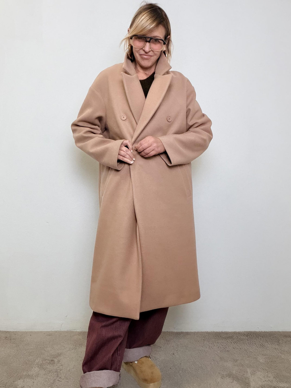 DEJA VU - Cappotto Chic Senza Sforzo A25SG607/ CAMMELLO DEJA VU 