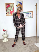 SOUVENIR - Giacca a quadri  il mix perfetto tra stile classico e spirito moderno S38M0306/ MORO SOUVENIR 