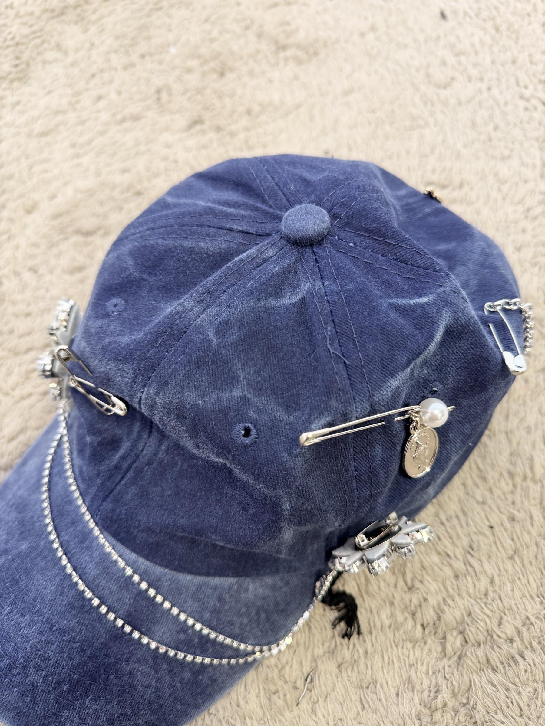 PHILIA LOFT - CAPPELLO GLAM DENIM V01A0482/ BLU PHILIA LOFT 