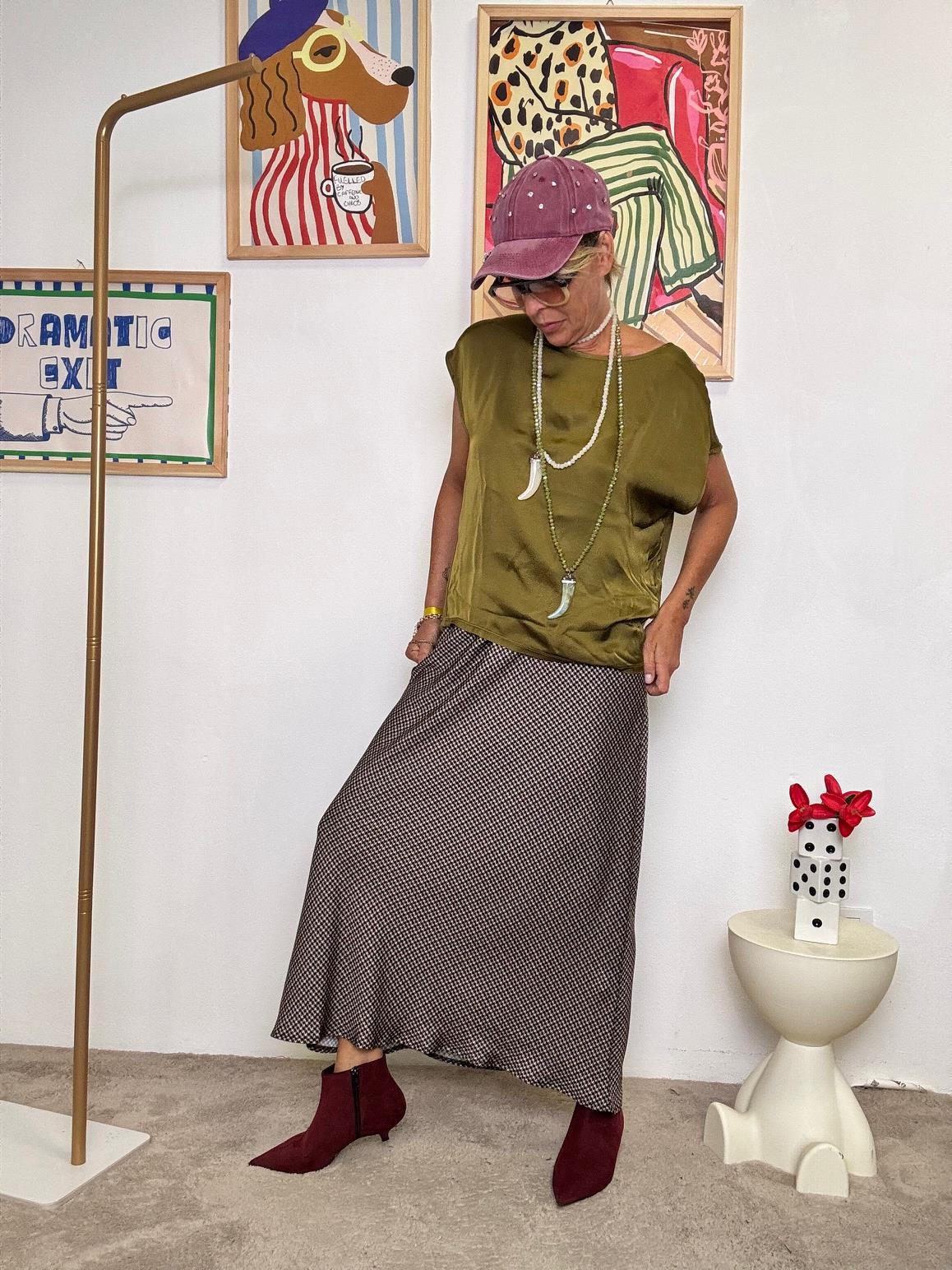 SUSY MIX - GONNA MIDI A MICRO FANTASIA  IL TOCCO EASY-CHIC CHE TI SERVIVA! 109431ZH/ MORO SUSY MIX 