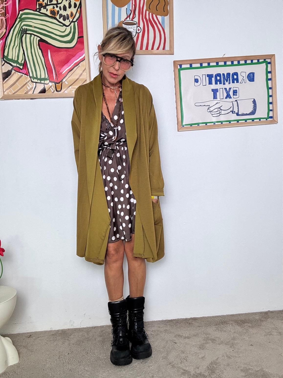 FEMALE - Giacca Passepartout Urbana  Oversize e Senza Tempo olio 33195TCB/ OLIO FEMALE 