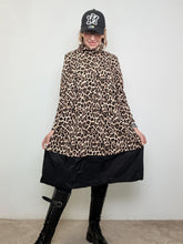 FEMALE - ABITO ANIMALIER CON DOPPIA BALZA TAFTA 39262ZGYSC/ LEOPARDATO FEMALE 