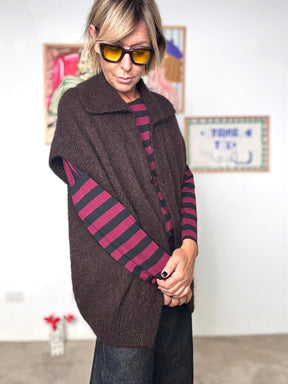 FEMALE - CARDIGAN MOCHA CM1671/ MARRONE FEMALE 