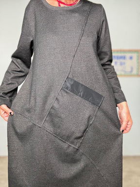 FEMALE - Abito Over con Tasca a Contrasto moro 36582SSXWTH/ MORO FEMALE 