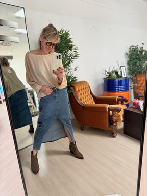 FEMALE - GONNA JEANS ELASTICIZZATA GN00962A/ JEANS FEMALE 