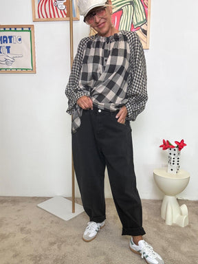 FEMALE - Blusa Mix&Match NERO W5890/ NERO FEMALE 