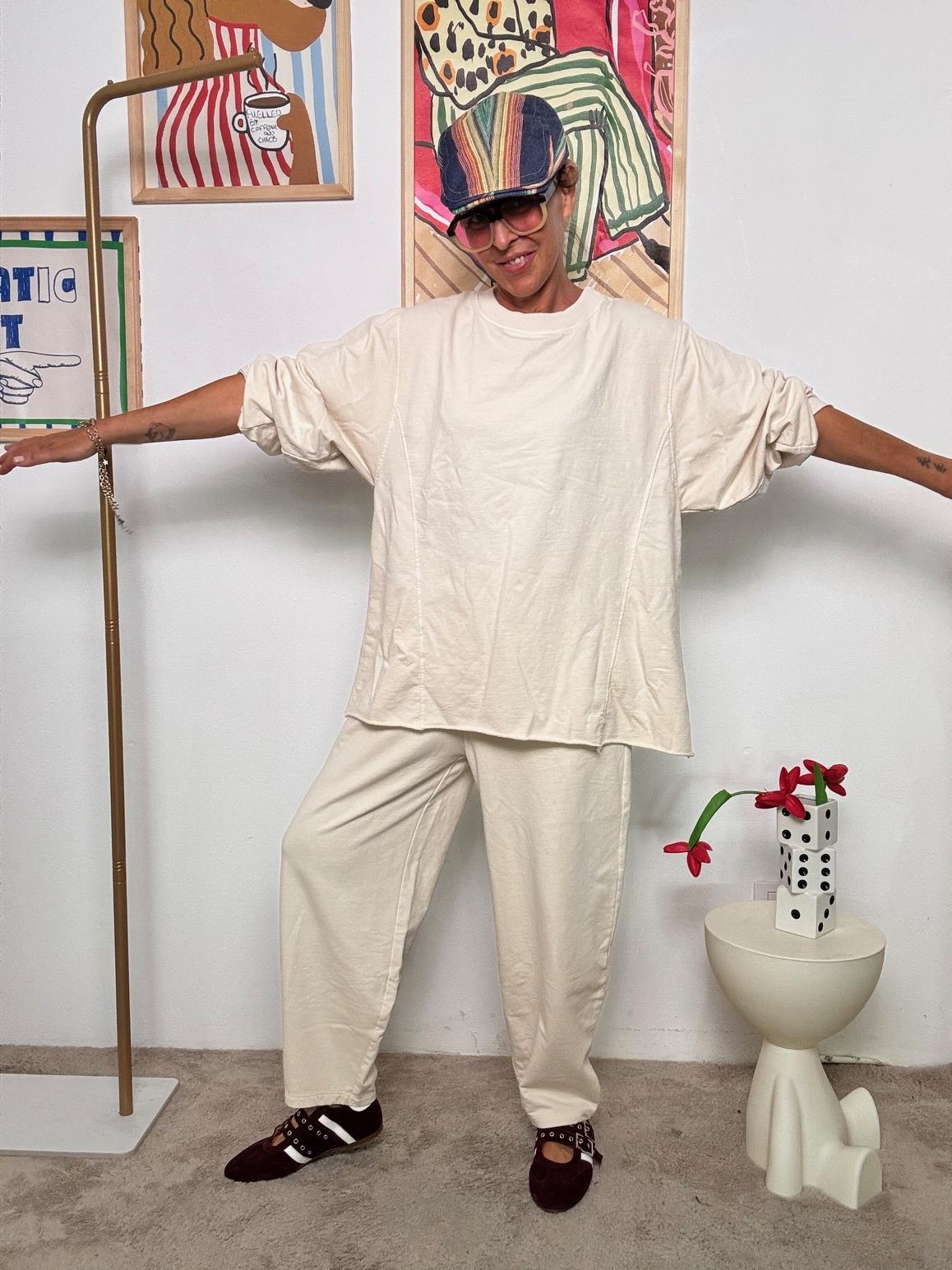 SUSY STAR - Completo Relax in felpa  Chic, Comodo e Pronto allUso BURRO ST50147/ BURRO SUSY STAR 