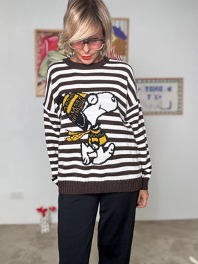 SOUVENIR - Maglia Funny Stripe MORO F38P1032/ MORO SOUVENIR 