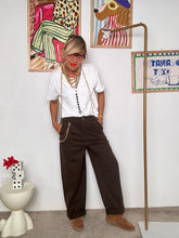 SUSY MIX - Pantaloni a gamba larga  Marrone scuro I253152/ MORO SUSY MIX 