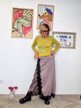 FEMALE  - Gonna lunga con inserto in pizzo coin vele VINO A7893-C17/ SPIGATA VINO FEMALE 