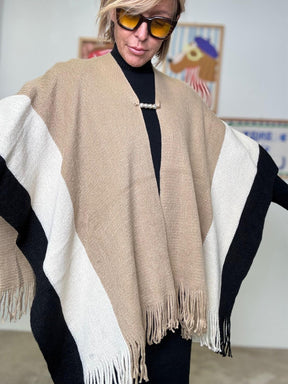 FEMALE - MANTELLA SOFT BLOCK  IL TUO ABBRACCIO DI STILE CO97000/ BEIGE/CREMA FEMALE 