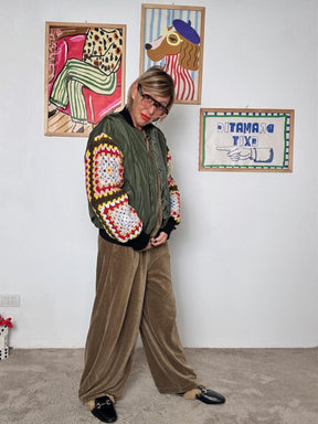 SUSY MIX - Bomber con maniche alluncinetto  Urban & Handmade Style S3069 VARIANTE 1 SUSY MIX 