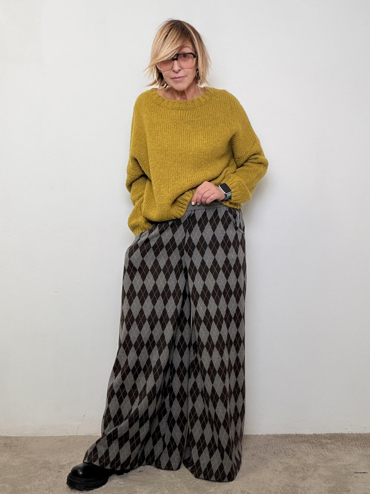 SOUVENIR - Pantalone Argyle Dream M36F1504/ ANTRA/MORO SOUVENIR 