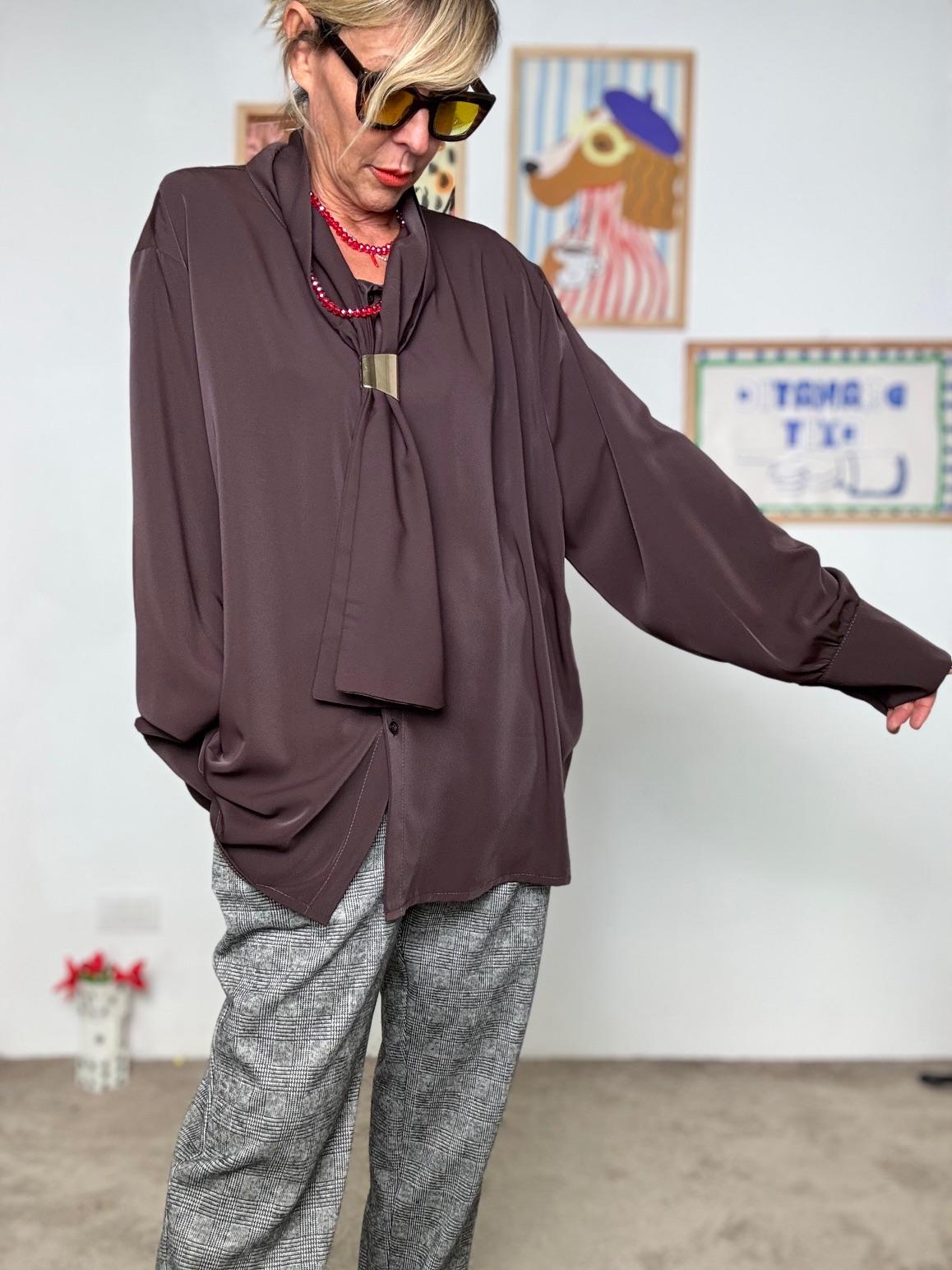 SUSY STAR - Camicia con Nodo Frontale MORO STLS1037/ MORO SUSY STAR 