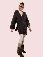 PHILIA LOFT - CARDIGAN MOHAIR CLOUD MORO C01L0707/ CIOCCOLATO PHILIA LOFT 