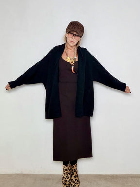 FEMALE - Cardigan Easy Mood ZM1358/ NERO FEMALE 