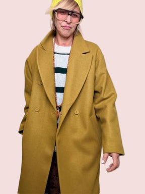 DEJA VU - Cappotto Chic Senza Sforzo A25SG607/ LIME DEJA VU 