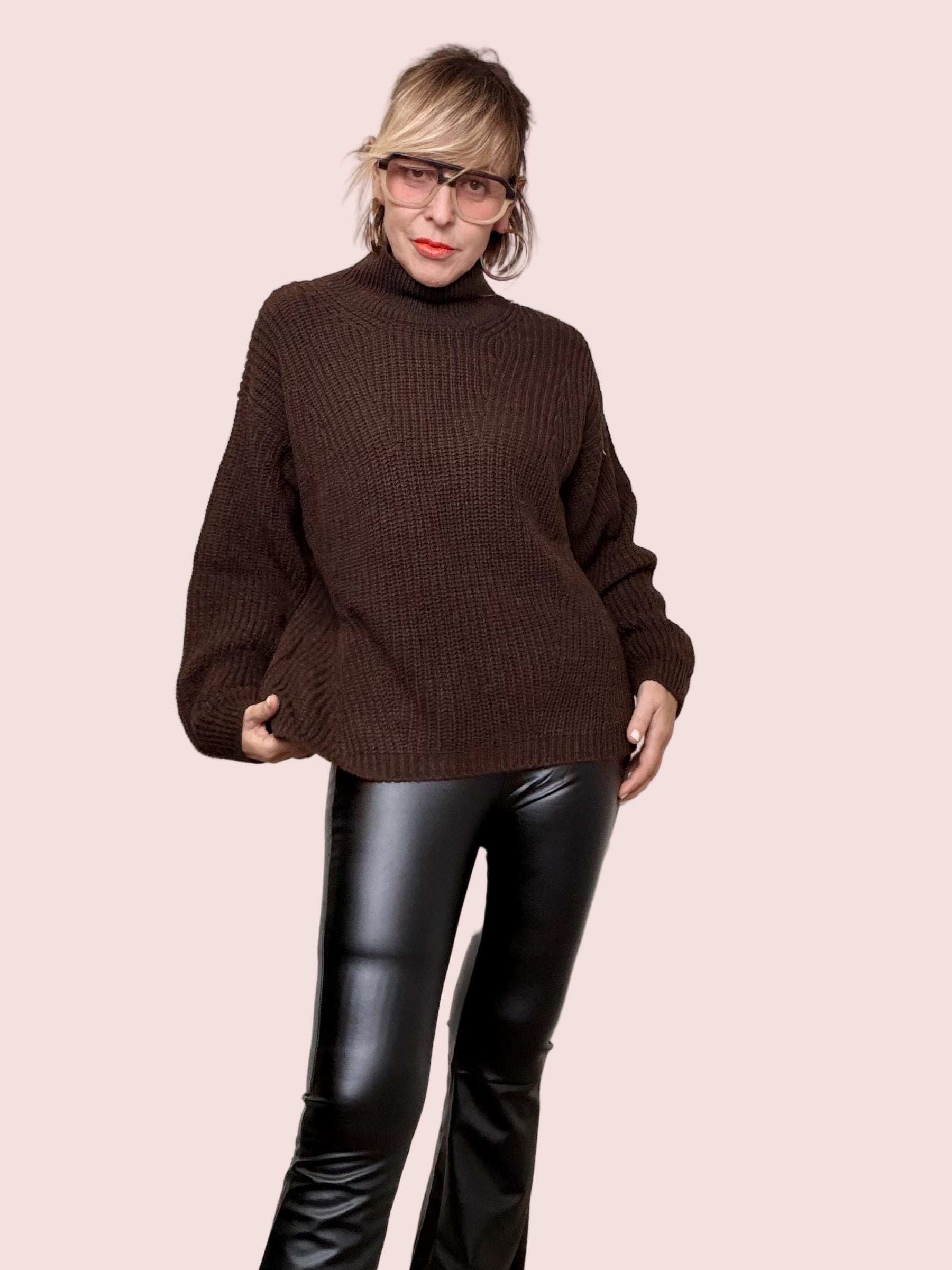 FEMALE - MAGLIA COCCOLA SOFT MORO 5535/ MORO FEMALE 