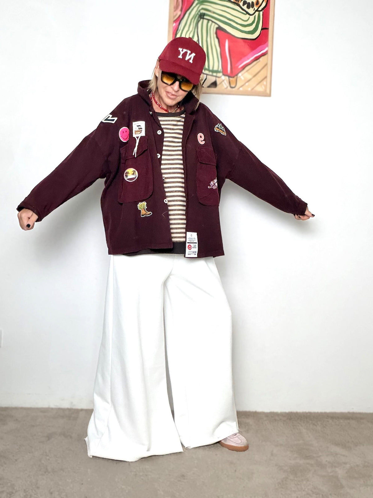 FEMALE - GIACCA PATCHY C23677/ VINO FEMALE 