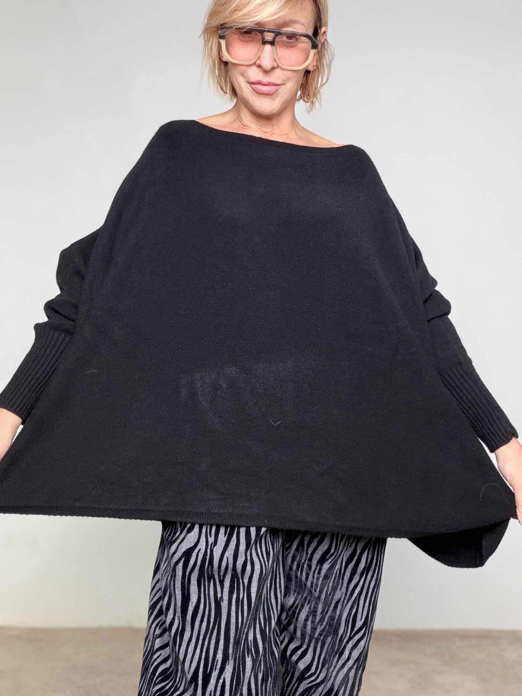 SUSY STAR - Maglia Soft Cloud NERO ST25105/ NERO SUSY STAR 