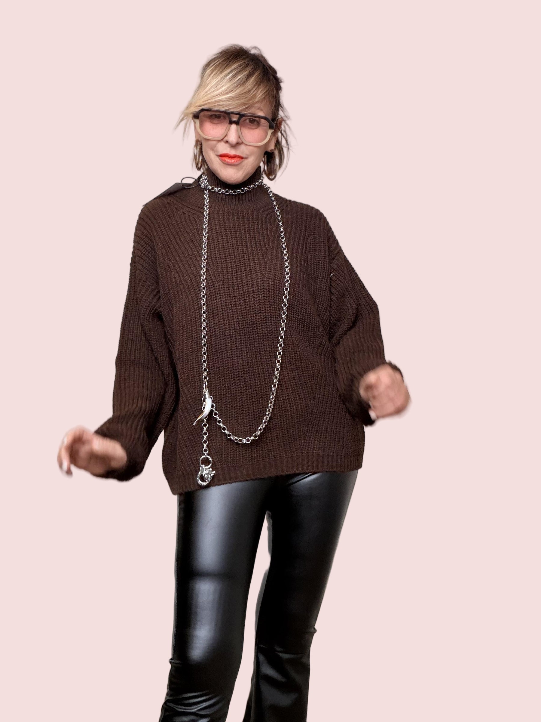 FEMALE - MAGLIA COCCOLA SOFT MORO 5535/ MORO FEMALE 