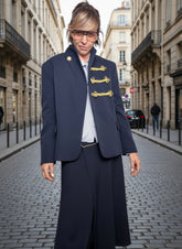 PHILIA LOFT -Giacca Majorette Chic  elegante, strutturata e super scenografica D01E1095/ BLU PHILIA LOFT 