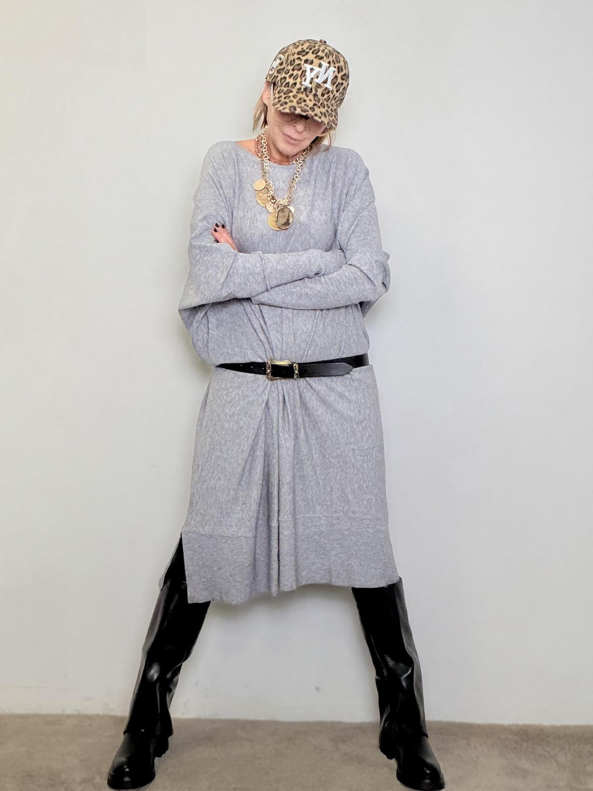 SUSY STAR - Abito Soft Twist 8678C / GRIGIO SUSY STAR 