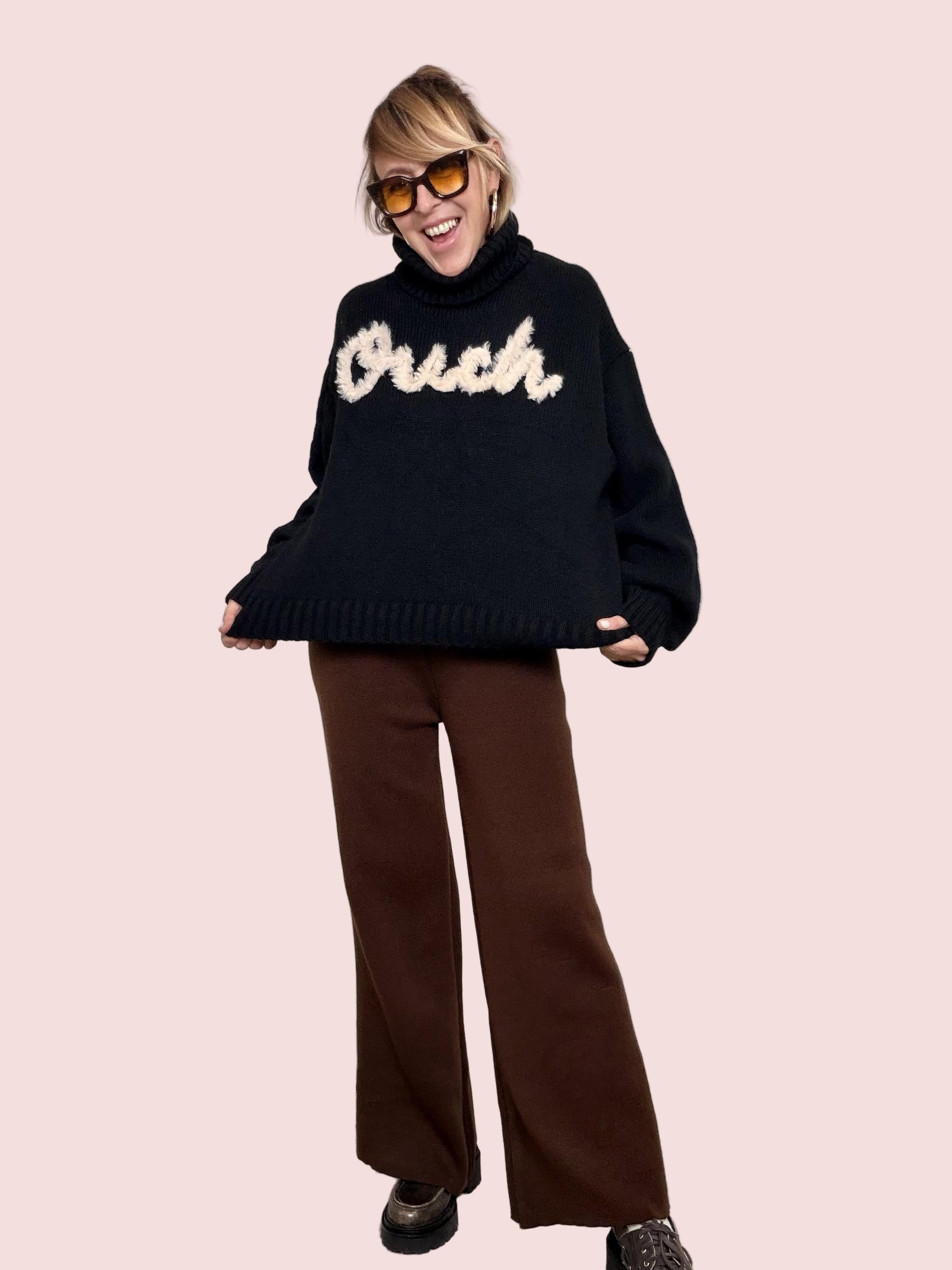 FEMALE - MAGLIA  OUCH VIBES ZD0040/ NERO FEMALE 