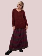 DEJA VU - Magliona over morbida effetto cocoon A25VC403/ VINO FEMALE 