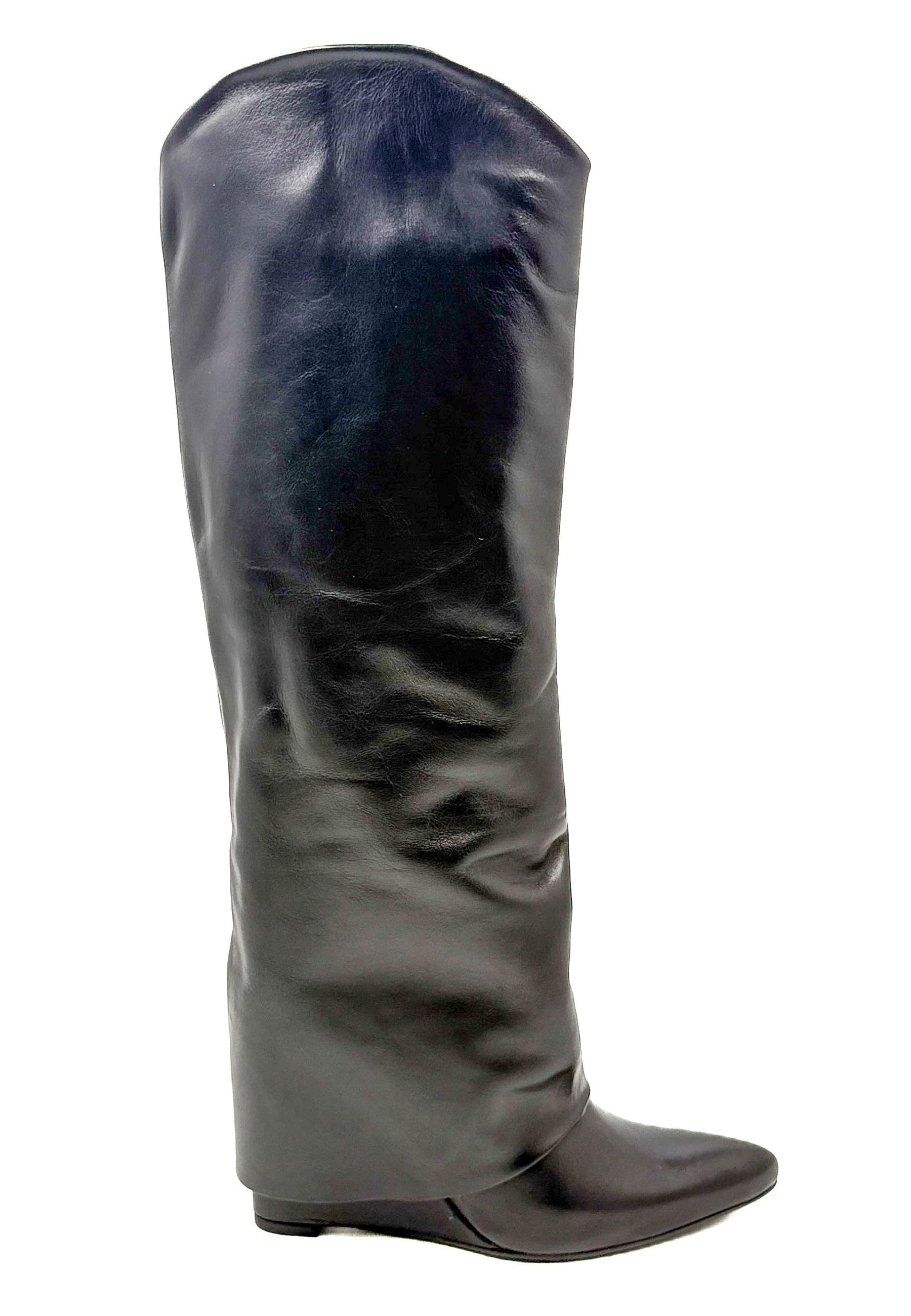 STIVALE NERO CON RISVOLTA OVYE' STARIA150VIT/ NERO OVYE' 