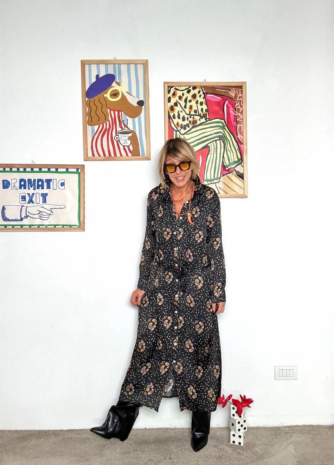 FEMALE - ABITO MOONLIGHT A8802/ NERO FEMALE 