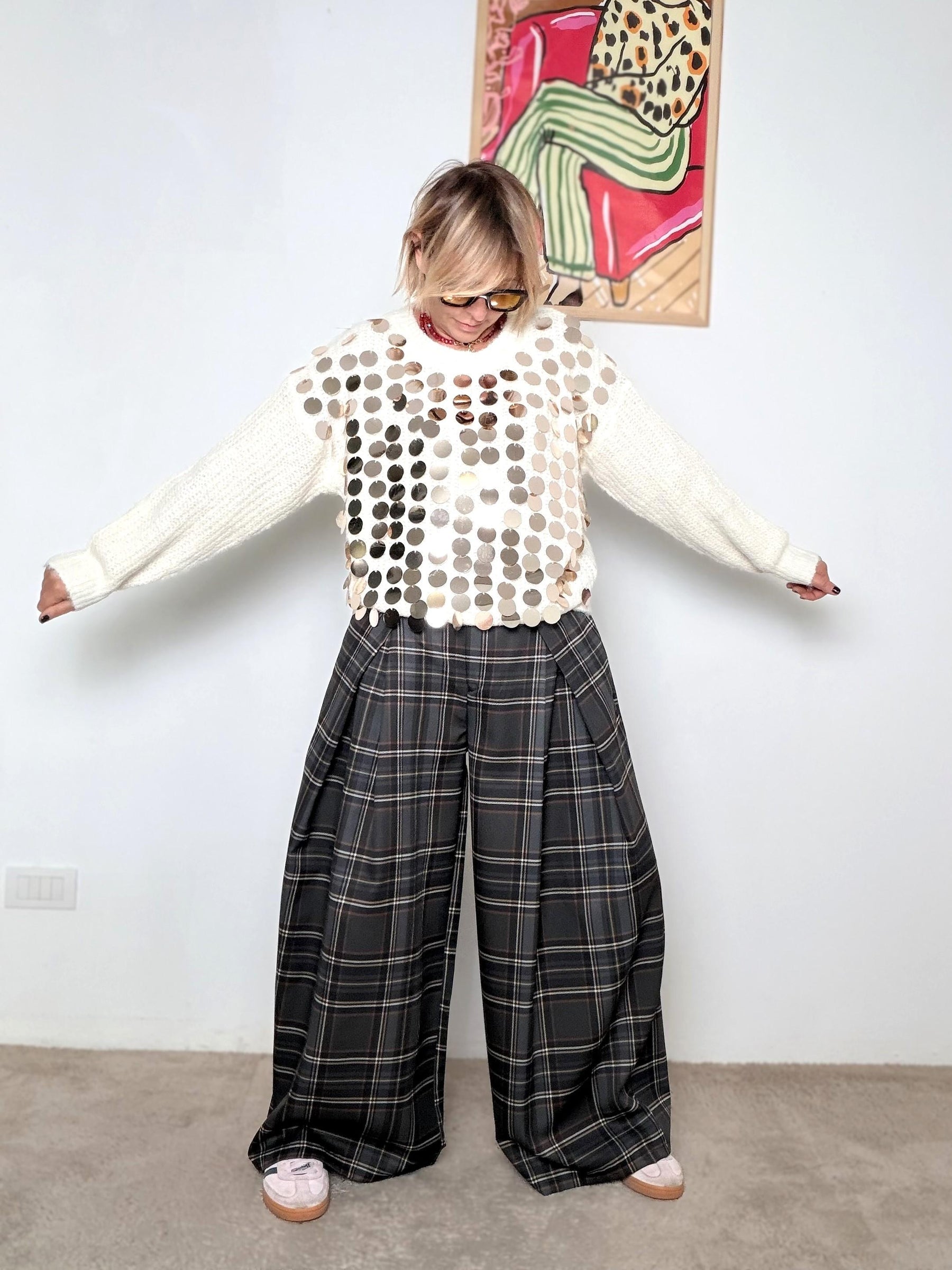 FEMALE - Maglia Disco Mood ZM10091/ BURRO FEMALE 