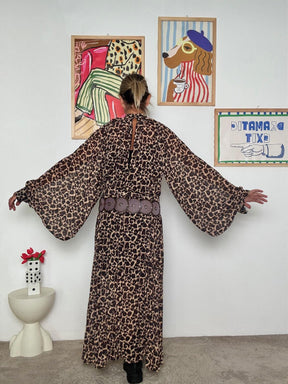 FEMALE - Abito lungo animalier: elegante, grintoso e super versatile A86027-1/ ANIMALIER FEMALE 