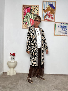 FEMALE - Cardigan lungo animalier  Grintoso, elegante e super cozy ZM22006/ MACULATO FEMALE 