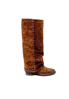 DIVINE FOLLIE - Stivale Wild Chic FAB163/ MORO DIVINE FOLLIE 