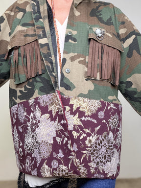 DEJA VU - Giubbotto Army Couture  con trapuntino rimovibile A25DL614/ VINTAGE DEJA VU 