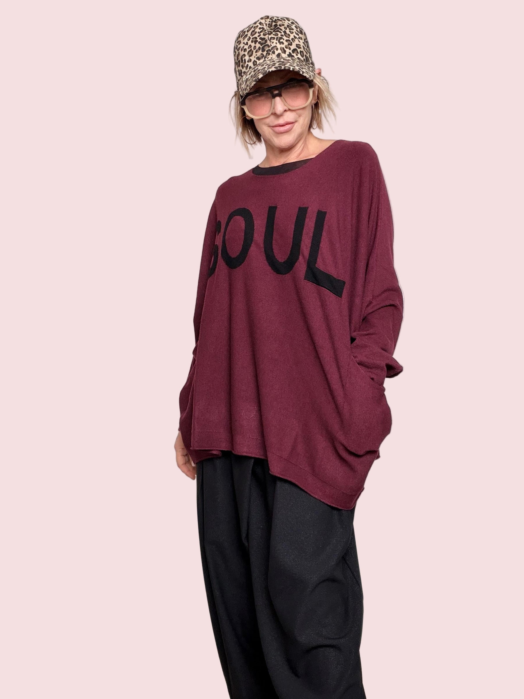 SUSY STAR - Maglia Soul Mood OVER BORDEAUX ST78349/ BORDEAUX SUSY STAR 