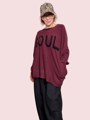 SUSY STAR - Maglia Soul Mood OVER BORDEAUX ST78349/ BORDEAUX SUSY STAR 
