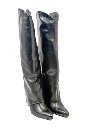 STIVALE NERO CON RISVOLTA OVYE' STARIA150VIT/ NERO OVYE' 