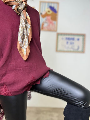 SUSY MIX - Leggings Black Energy ecopelle B05080 NERO SUSY MIX 