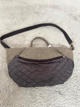 SUSY MIX - Marsupio trapuntato tweed & ecopelle moro 540B/ MORO SUSY MIX 