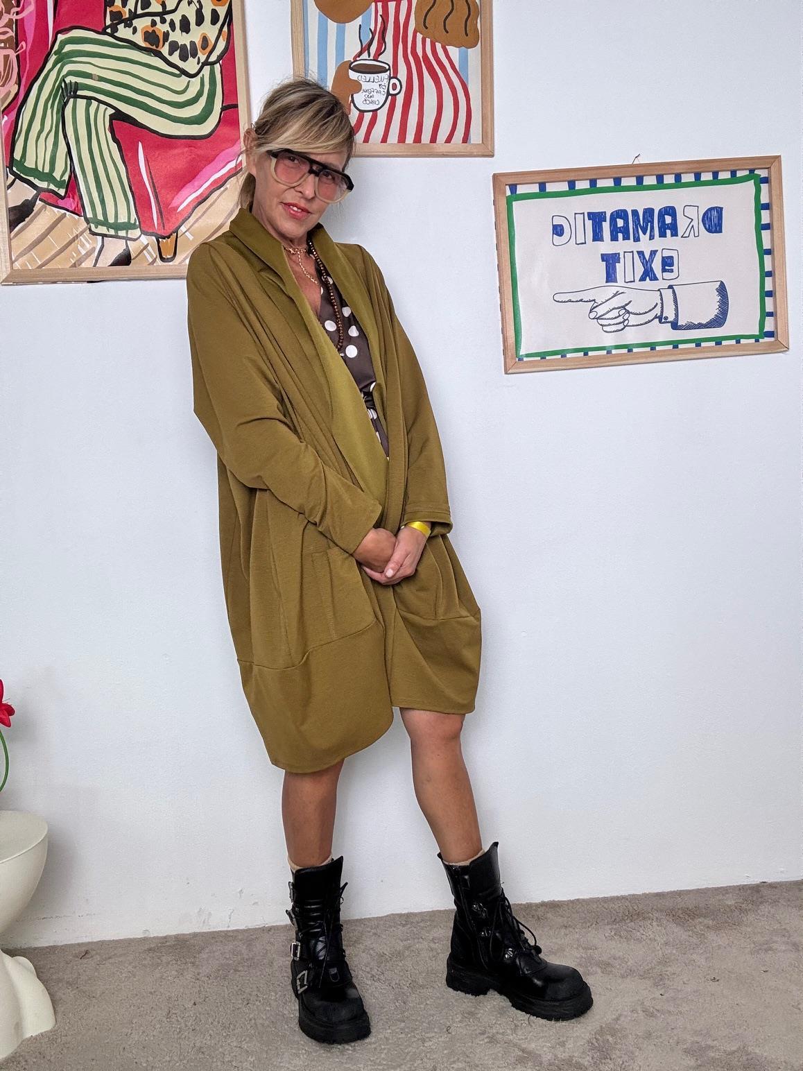 FEMALE - Giacca Passepartout Urbana  Oversize e Senza Tempo olio 33195TCB/ OLIO FEMALE 