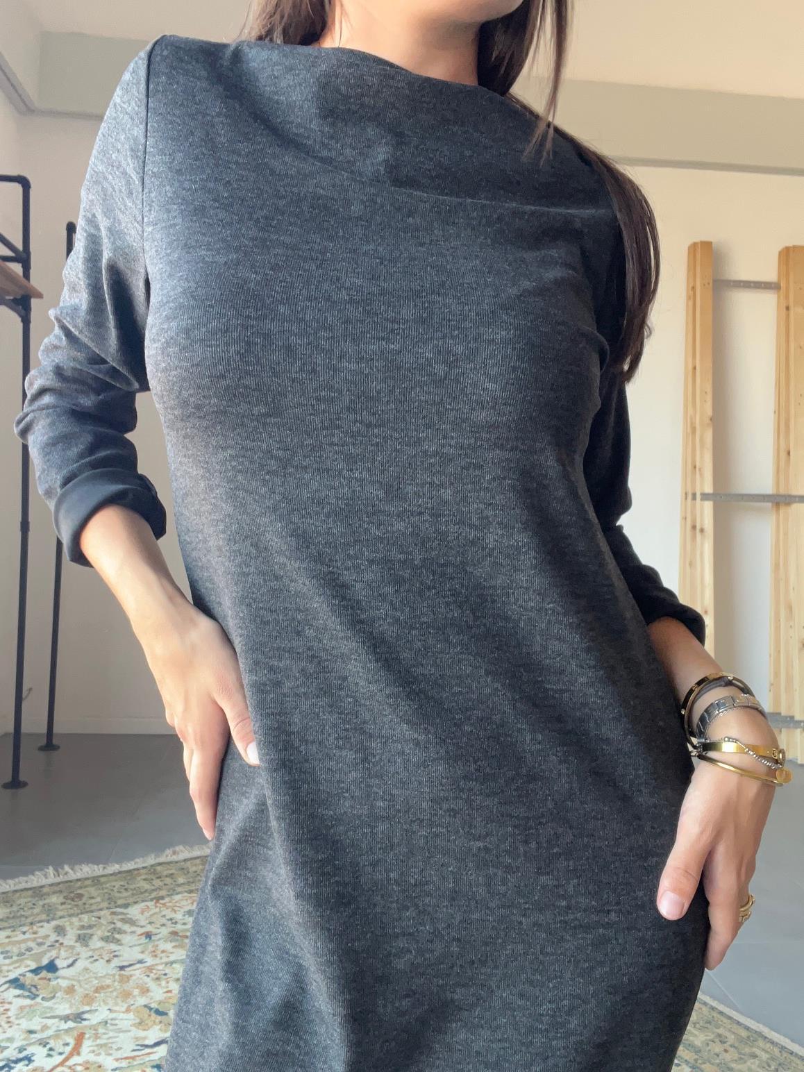 FEMALE_ Abito "Urban Muse" in Punto Milano Nero  Comfort senza compromessi, stile senza sforzo 31759YRXT/ NERO FEMALE 